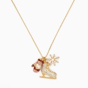 KATE SPADE - Snow Day Ice Skate Necklace